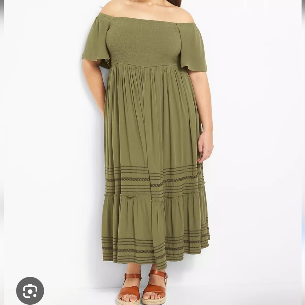 Olive Green Maxi Dress